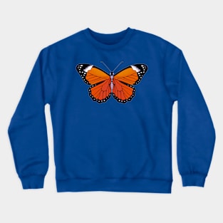 Orange Butterfly Crewneck Sweatshirt